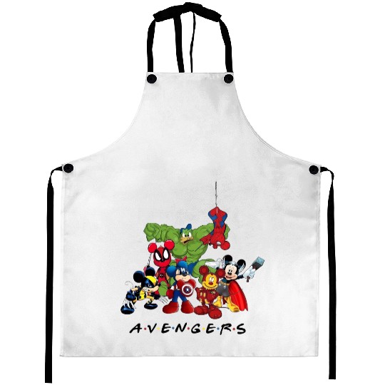 Mickey Avengers Aprons, Disney Marvel  Aprons