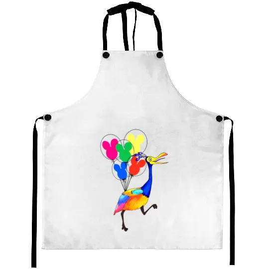 Disney Up Aprons, Kevin Up Aprons, Up Balloon Aprons, Disney Balloon Aprons