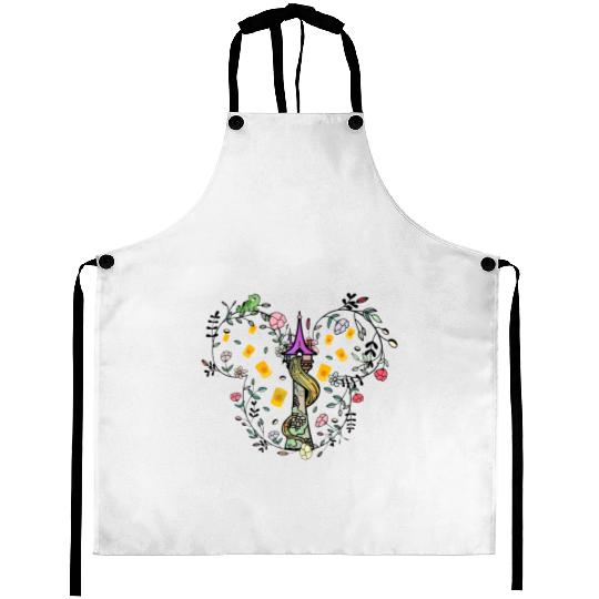 Rapunzel Tower Aprons, Tangled Aprons, Disney Princess Aprons