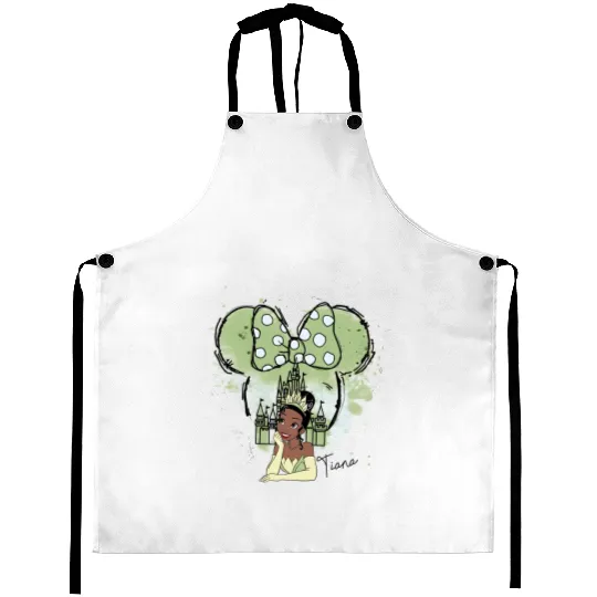 Princess Tiana Aprons, Disney Tiana Princess Aprons, Disney Princess Aprons, Tiana Aprons, Disney Girl Aprons