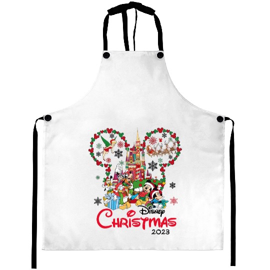 Disney Christmas HAPPY Aprons