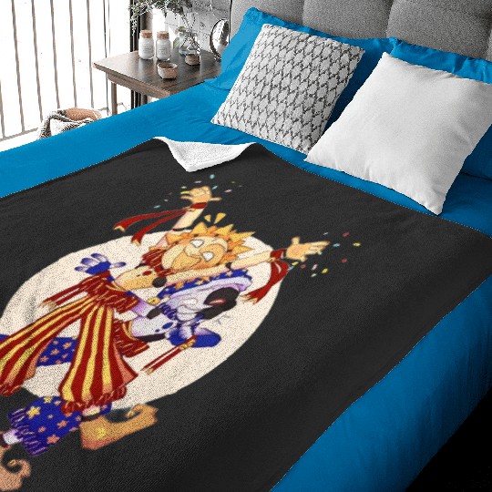 SunDrop and MoonDrop FNAF Security Breach Baby Blankets