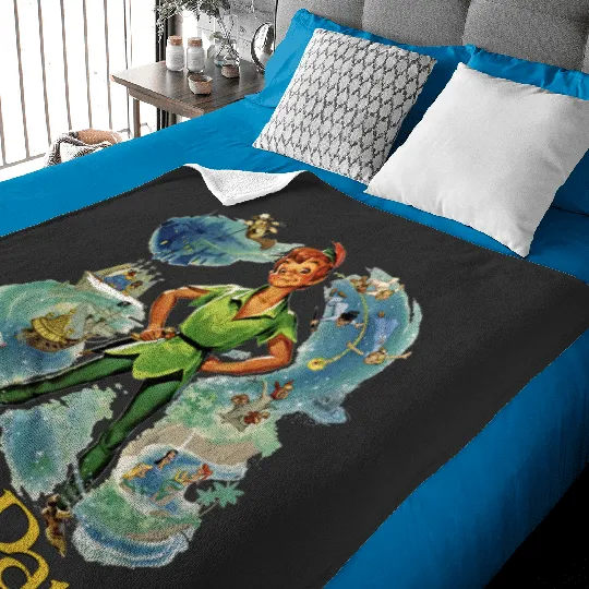 Peter Pan Baby Blankets, Never Grow up Baby Blankets, Neverland Baby Blankets, Disney Baby Blankets, Disneyland Family Baby Blankets