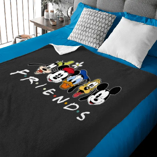 Mickey Friends Baby Blankets, Disney Friends Baby Blankets, Disney Family Baby Blankets, Mickey Mouse Baby Blankets