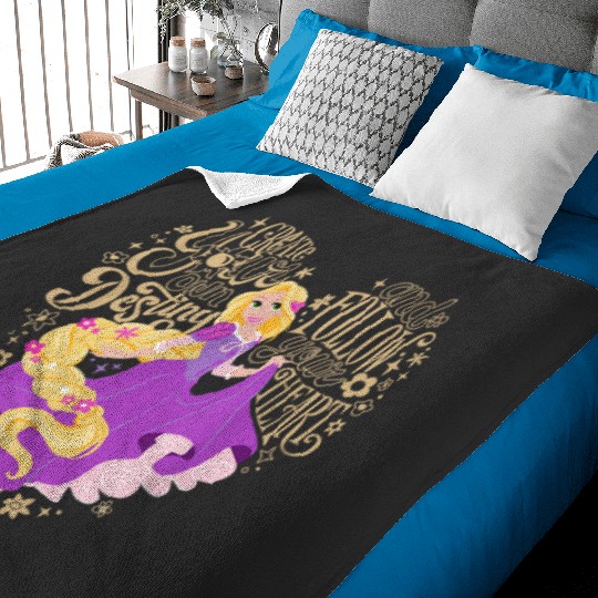 Disney Princess Rapunzel Follow Your Heart 1674 Baby Blankets