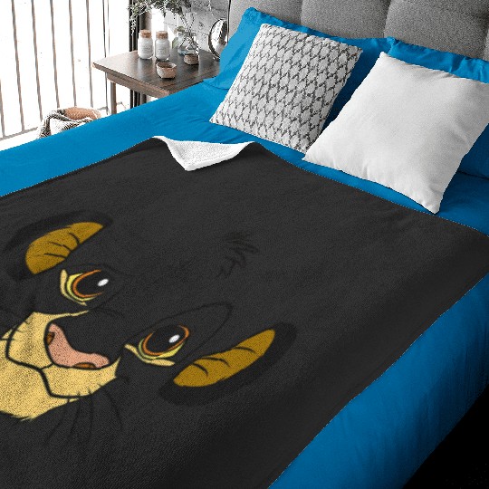 Disney Lion King Simba Face Halloween Baby Blankets
