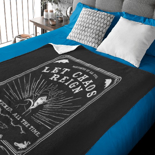 Disney Villains Maleficent Let Chaos Reign Tarot Baby Blankets