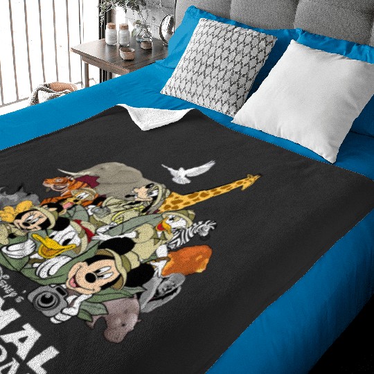 Disney Animal Kingdom Safari Baby Blankets, Cartoon Baby Blankets, Cute Baby Blankets, Gift For Family