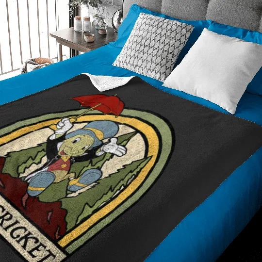 Disney Pinocchio Jiminy Cricket Established 1940 Baby Blankets