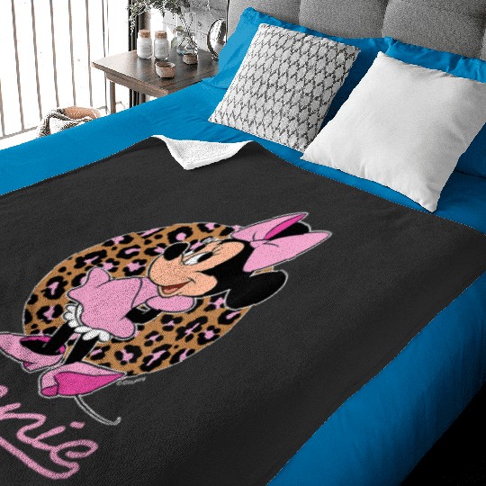 Discover Womens Disney Minnie Leopard Print 1711 Baby Blankets