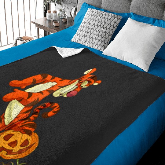 Discover Disney Halloween Accidents Happen Tigger Zip Hoo Baby Blankets
