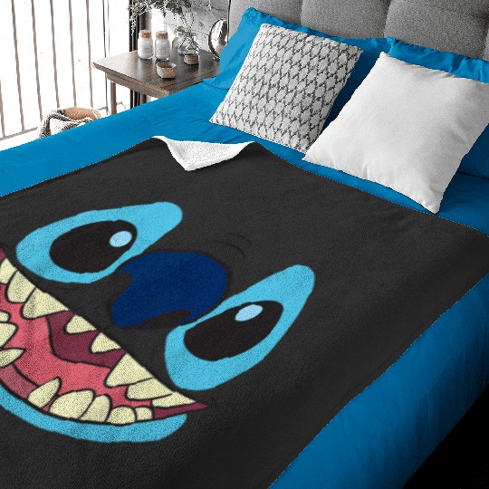 Discover Disney Lilo Stitch Big Face Stitch Baby Blankets