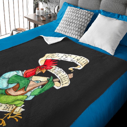 Disney Robin Hood Funny Alan A Dale Rooster OO De Lally Baby Blankets, Magic Kingdom WDW Baby Blankets