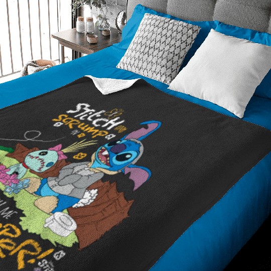 Disney 100 Stitch in Costume Bambi They Call Me Baby Blankets