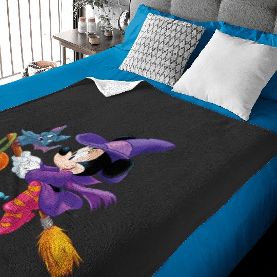 Discover Womens Disney Halloween Minnie Mouse Flying Witc Baby Blankets