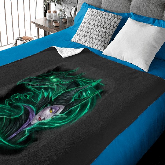 Disney Sleeping Beauty Maleficent Green Dragon P Baby Blankets