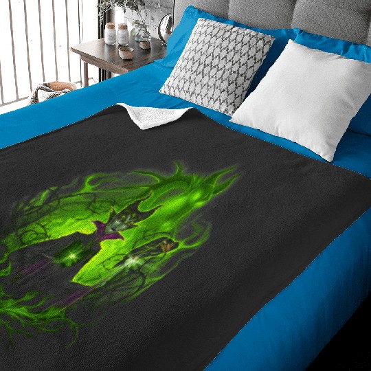 Disney Sleeping Beauty Dark Detailed Maleficent Baby Blankets