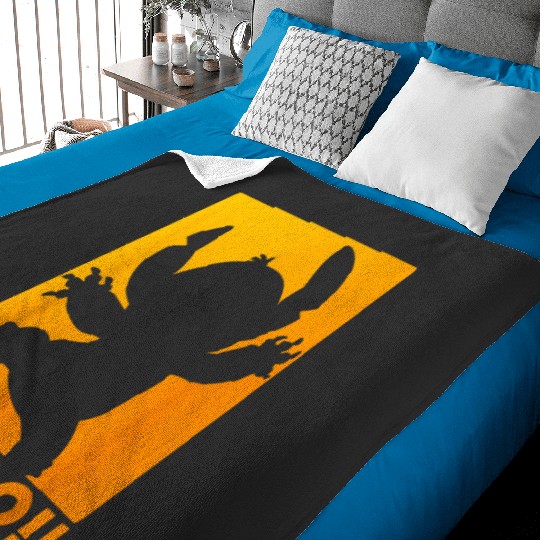 Discover Disney Stitch Silhouette Halloween Boo Baby Blankets