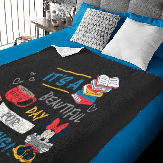 Disney Minnie Mouse Beauiful Day Baby Blankets