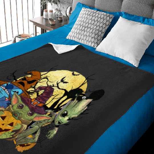 Discover Disney Stitch Halloween Baby Blankets, Stitch Horror Halloween Baby Blankets