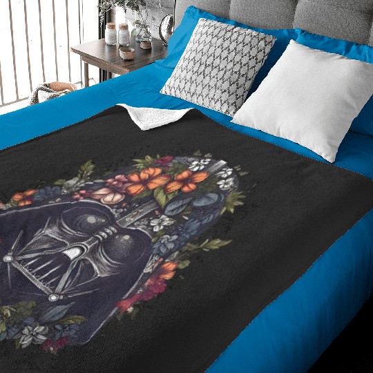 Vintage Star Wars Darth Vader  Baby Blankets, Darth Vader Portrait, Disneyland Vacation Baby Blankets, Disney Star Wars Baby Blankets