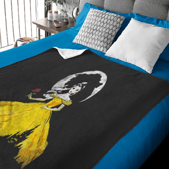 Discover Disney Beauty The Beast Moon Gown Silhouettes Baby Blankets
