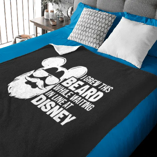 I Grew This Beard While Waiting In Line at Disney Baby Blankets, Disney Family Trip