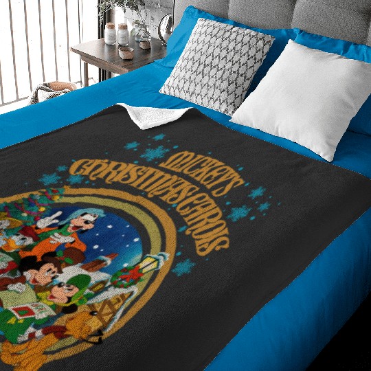 Mickey's Christmas Carol Baby Blankets, Disney Xmas Movie Baby Blankets