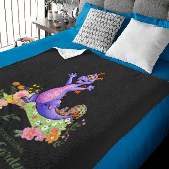 Vintage Disney Epcot Figment Color Baby Blankets