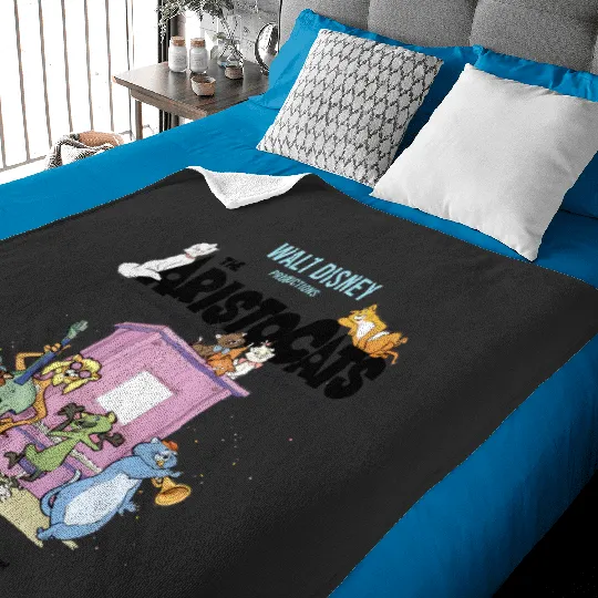 Disney The Aristocats Cats Playing Piano Retro Baby Blankets