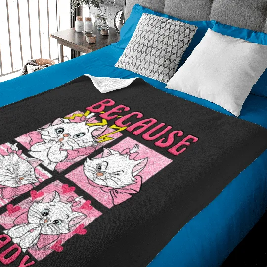 Disney The Aristocats Marie Cat Because I'm A Lady Baby Blankets