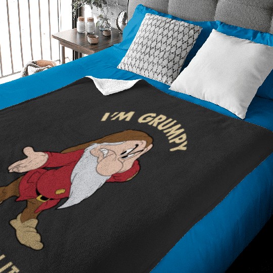 Discover Disney Snow White I'm Grumpy Deal With It Portrait Baby Blankets Baby Blankets