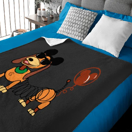 Toy Story Slinky Dog Baby Blankets, Disney Toy Story Baby Blankets, Mickey Ears Slinky Dog