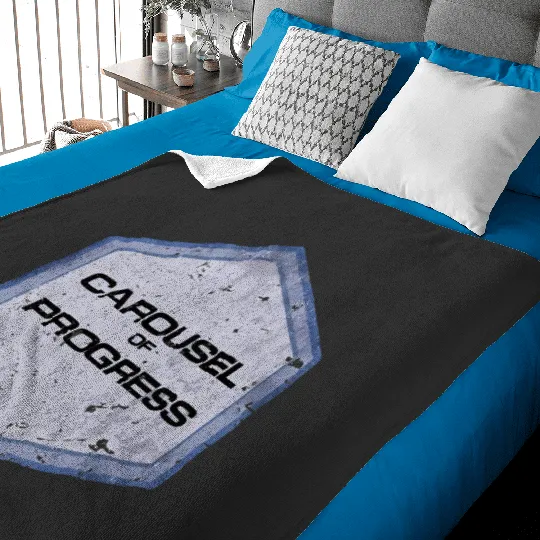 Vintage Distressed Carousel of Progress - Disney - Baby Blankets