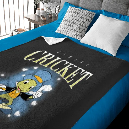 Retro Disney Jiminy Cricket 90s Portrait Baby Blankets, Disney Pinocchio