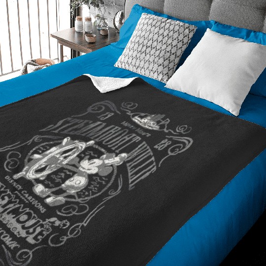 Mickey Steamboat Willie Classic 1928 Baby Blankets, Vintage Mickey Mouse Baby Blankets, Disney Mickey Mouse Baby Blankets, Disney Baby Blankets 2023.