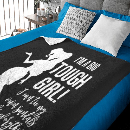 Discover Disney Hercules Princess Meg I_m a Big Tough Girl Disney Cruise Hercules Adult Tank Disney Vacation cruise wife Baby Blankets