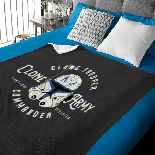 Star Wars Rex Clone Wars Clone Army Commander Emblem Baby Blankets, Vintage Disney Star Wars Baby Blankets, Clone Trooper Star Wars Baby Blankets