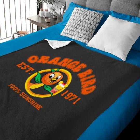 Orange Bird Sunshine Baby Blankets, Disney Orange Bird Baby Blankets