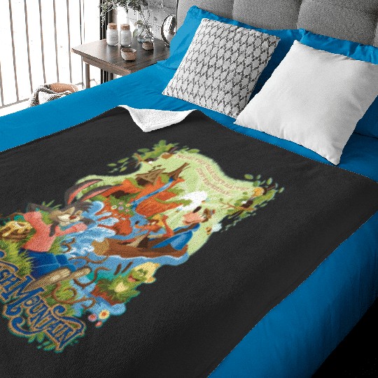 Vintage Splash Mountain Baby Blankets, Disney Ride Baby Blankets,  Brer Rabbit Baby Blankets