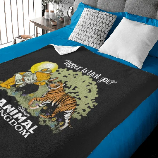 Disney Animal Kingdom Vintage Style Tigger is That You Baby Blankets, Pooh WDW Parks Baby Blankets