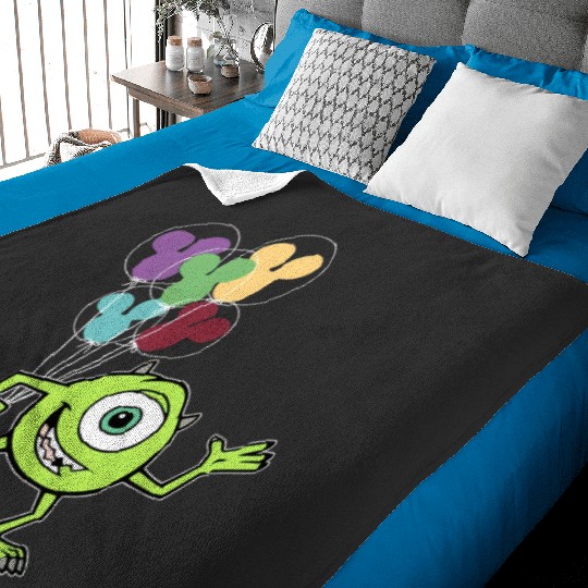 Disney Monsters Inc Baby Blankets, Mike Wazowski Baby Blankets, Monsters University Baby Blankets