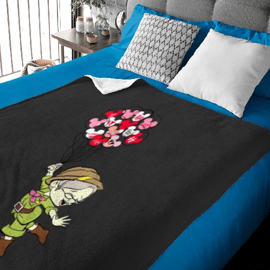 Carl And Ellie Valentine_s Day, Up Balloons Disney Valentine Baby Blankets