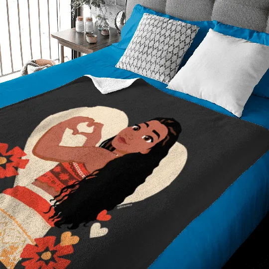 Disney Princess - Moana Heart Valentine's Day Baby Blankets
