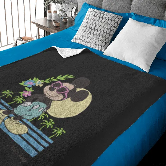 Disney Mickey And Friends Mickey Retro Beach Shoes Baby Blankets