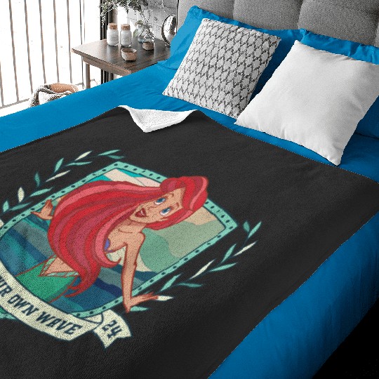 Discover Disney Princess Ariel Little Mermaid Ride Your Own Wave 2024 Baby Blankets