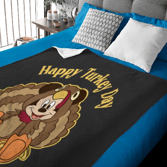 Disney Mickey And Friends Thanksgiving Mickey Tu Baby Blankets