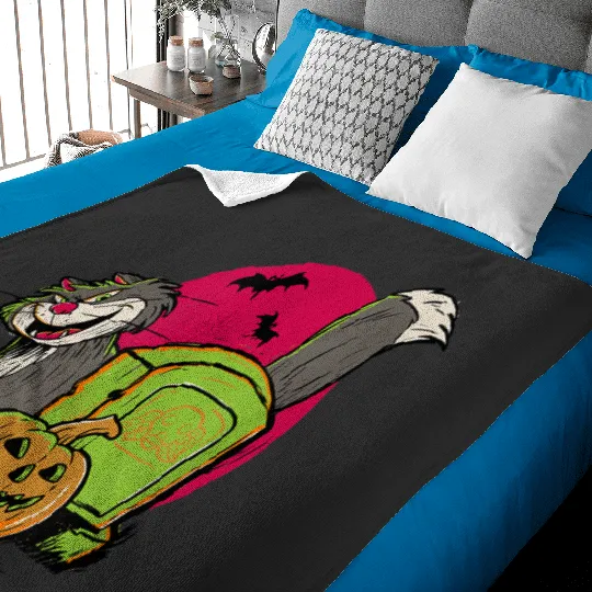 Disney 100 cinderellas Halloween Lucifer The Cat Graveyard Baby Blankets