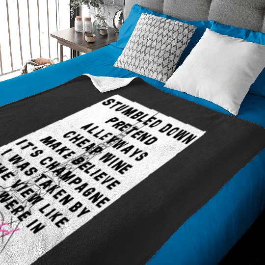 Discover paris lyrics Taylor Baby Blankets
