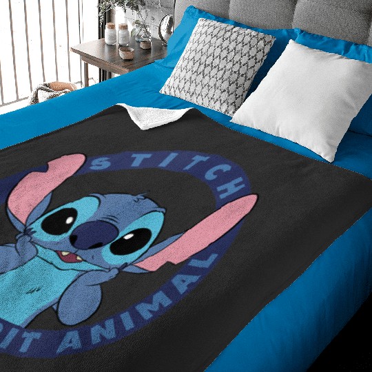 disneys Lilo Stitch Stitch Is My Spirit Animal Circle  gifts Baby Blankets